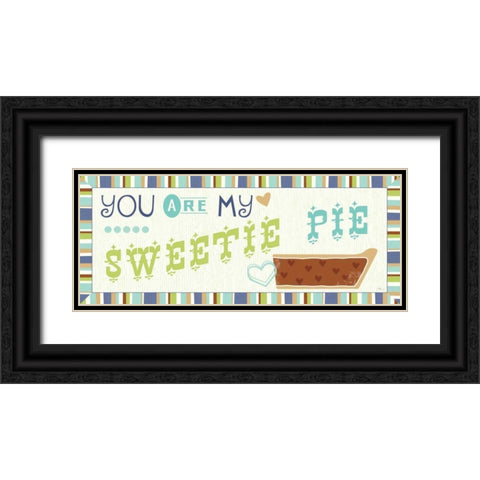 Luv 2 Bake III Black Ornate Wood Framed Art Print with Double Matting by Pela Studio