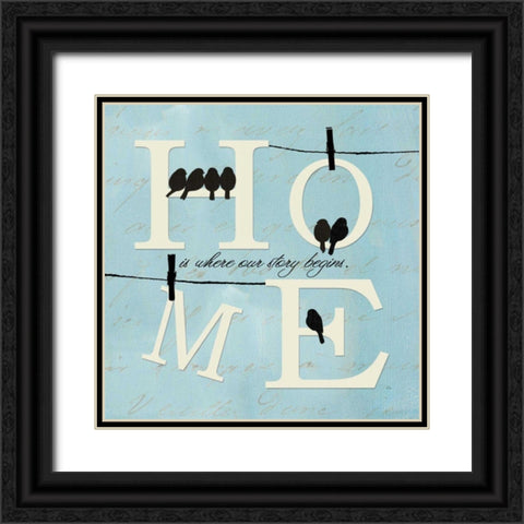 Well Said II Black Ornate Wood Framed Art Print with Double Matting by ERR, Pela