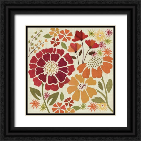Spice Garden I Black Ornate Wood Framed Art Print with Double Matting by Charron, Veronique