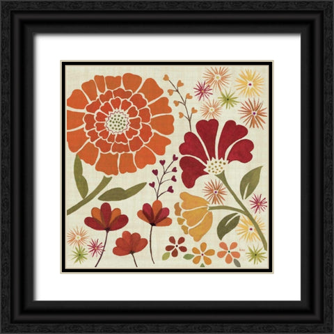 Spice Garden II Black Ornate Wood Framed Art Print with Double Matting by Charron, Veronique