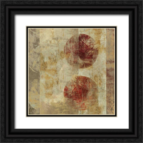 Caribbean Sunrise Square III Black Ornate Wood Framed Art Print with Double Matting by Silva, Roque