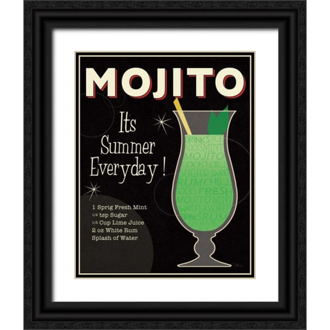 Cocktail Hour IV Black Ornate Wood Framed Art Print with Double Matting by Pela Studio