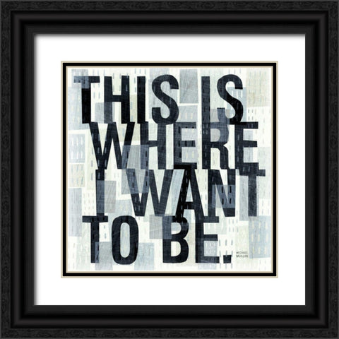 This is Where Black Ornate Wood Framed Art Print with Double Matting by Mullan, Michael