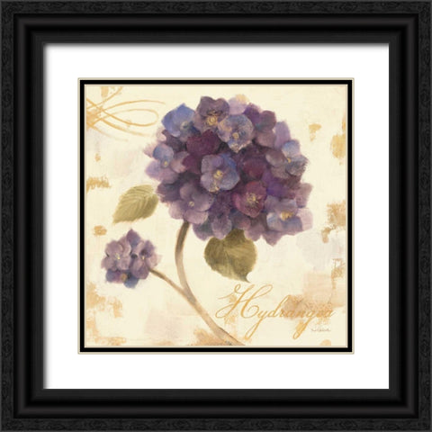 Abundant Hydrangea I Black Ornate Wood Framed Art Print with Double Matting by Hristova, Albena