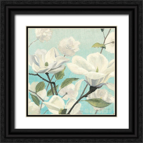 Southern Blossoms II Square Black Ornate Wood Framed Art Print with Double Matting by Wiens, James