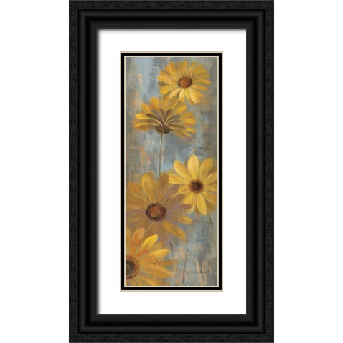 Yellow Gerberas II Black Ornate Wood Framed Art Print with Double Matting by Vassileva, Silvia