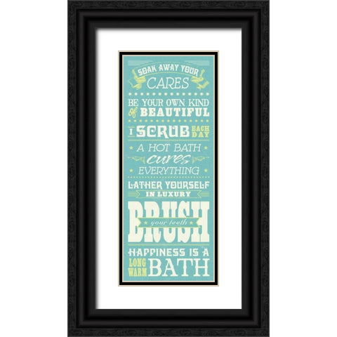 Wash Up I Black Ornate Wood Framed Art Print with Double Matting by Pela Studio