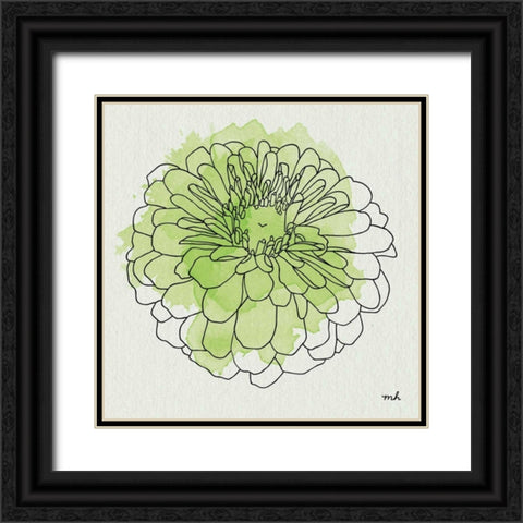 Watercolor Floral I Black Ornate Wood Framed Art Print with Double Matting by Hershey, Moira