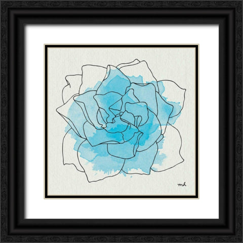 Watercolor Floral II Black Ornate Wood Framed Art Print with Double Matting by Hershey, Moira