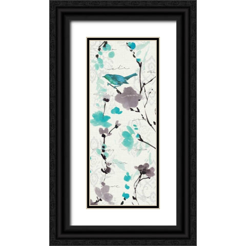 Flowing IV Black Ornate Wood Framed Art Print with Double Matting by ERR, Pela
