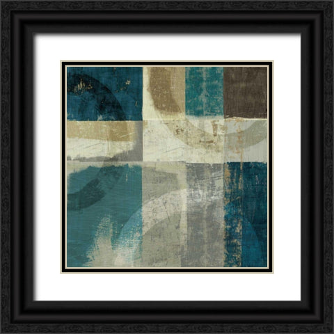 Sublime Blue Black Ornate Wood Framed Art Print with Double Matting by Mullan, Michael