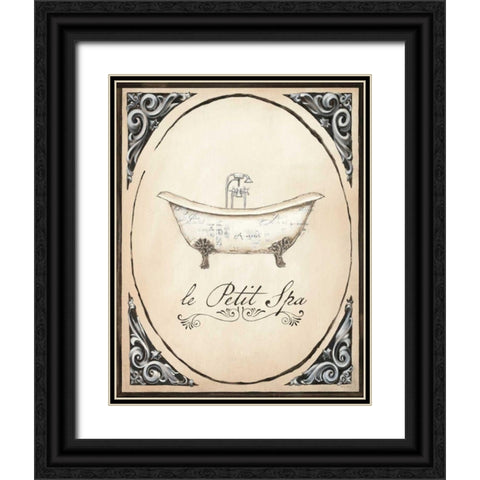 Le Petit Spa I Black Ornate Wood Framed Art Print with Double Matting by Adams, Emily