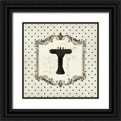 Cartouche Sink Black Ornate Wood Framed Art Print with Double Matting by Adams, Emily