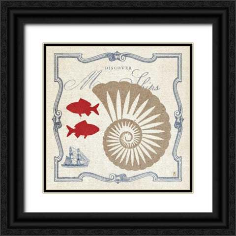 Pacific Nautilus Black Ornate Wood Framed Art Print with Double Matting by Studio Mousseau