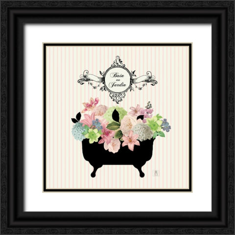 Bain du Jardin I no Border  Black Ornate Wood Framed Art Print with Double Matting by Mousseau, Studio