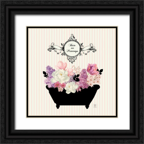 Bain du Jardin II no Border  Black Ornate Wood Framed Art Print with Double Matting by Mousseau, Studio