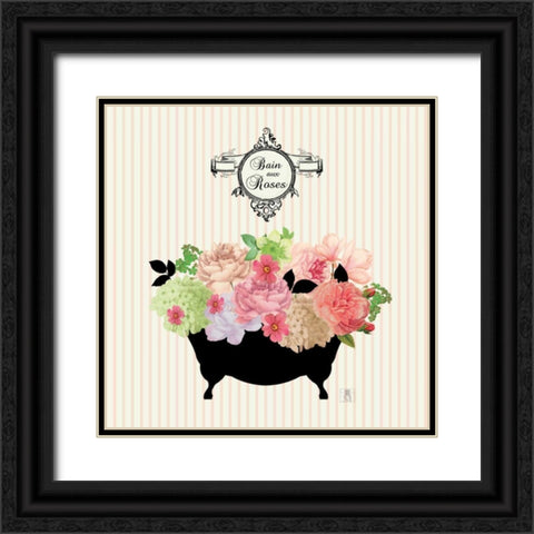 Bain du Jardin III no Border  Black Ornate Wood Framed Art Print with Double Matting by Mousseau, Studio