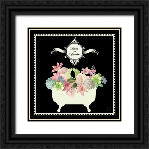 Bain du Jardin I Black Black Ornate Wood Framed Art Print with Double Matting by Mousseau, Studio