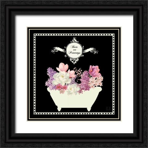 Bain du Jardin II Black Black Ornate Wood Framed Art Print with Double Matting by Mousseau, Studio