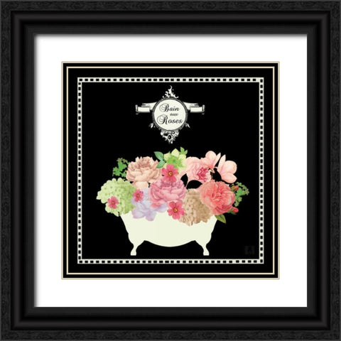Bain du Jardin III Black Black Ornate Wood Framed Art Print with Double Matting by Mousseau, Studio