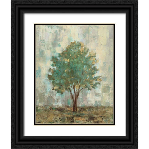 Verdi Trees II Black Ornate Wood Framed Art Print with Double Matting by Vassileva, Silvia
