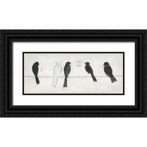 Catching Up II Black Ornate Wood Framed Art Print with Double Matting by Adams, Emily