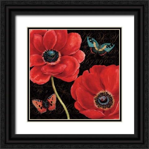 Petals and Wings II Black Ornate Wood Framed Art Print with Double Matting by Brissonnet, Daphne