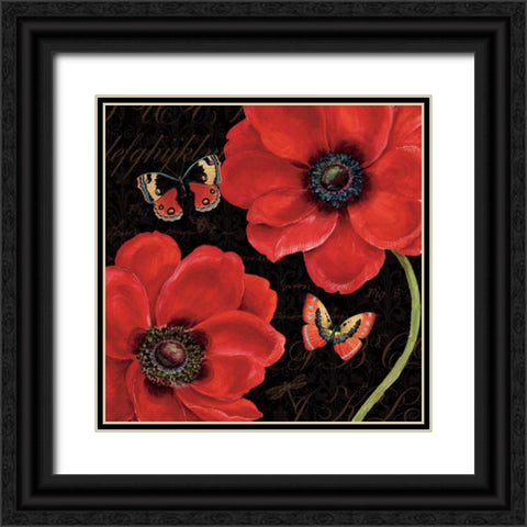 Petals and Wings III Black Ornate Wood Framed Art Print with Double Matting by Brissonnet, Daphne