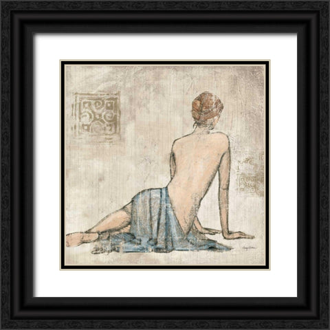 Figure Study I Black Ornate Wood Framed Art Print with Double Matting by Tillmon, Avery