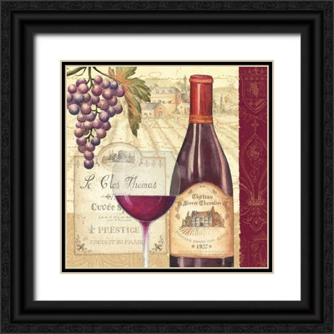 Wine Tradition II Black Ornate Wood Framed Art Print with Double Matting by Brissonnet, Daphne