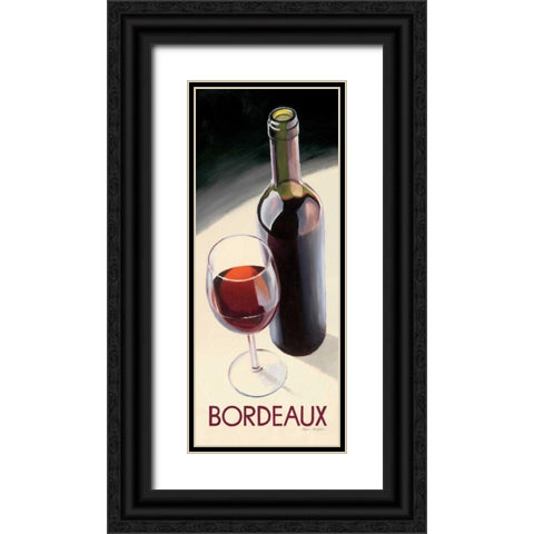 Bordeaux Black Ornate Wood Framed Art Print with Double Matting by Fabiano, Marco