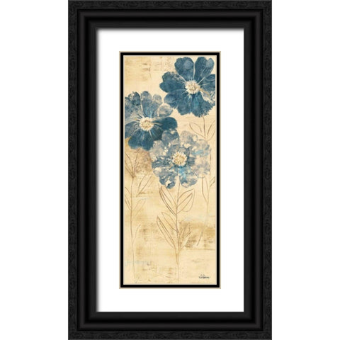 Daisy Trio I Black Ornate Wood Framed Art Print with Double Matting by Hristova, Albena