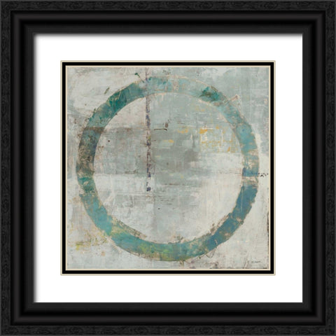 Renew Square I Black Ornate Wood Framed Art Print with Double Matting by Schick, Mike