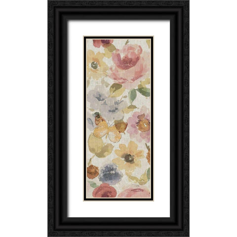 Romantic Poem V Black Ornate Wood Framed Art Print with Double Matting by ERR, Pela