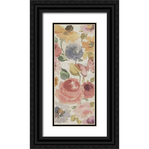 Romantic Poem VI Black Ornate Wood Framed Art Print with Double Matting by ERR, Pela