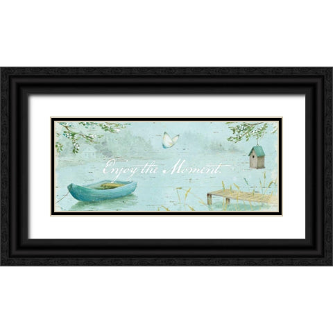 Serene Moments IV Black Ornate Wood Framed Art Print with Double Matting by Brissonnet, Daphne