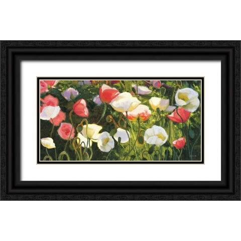 Morden s Blush Black Ornate Wood Framed Art Print with Double Matting by Novak, Shirley