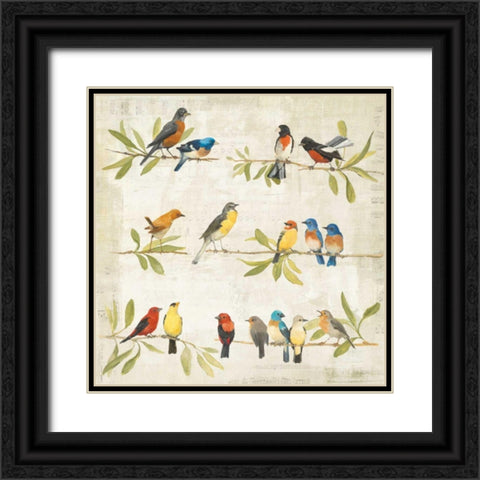 Adoration of the Magpie Music Black Ornate Wood Framed Art Print with Double Matting by Tillmon, Avery