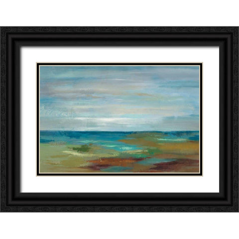 Wispy Clouds Black Ornate Wood Framed Art Print with Double Matting by Vassileva, Silvia