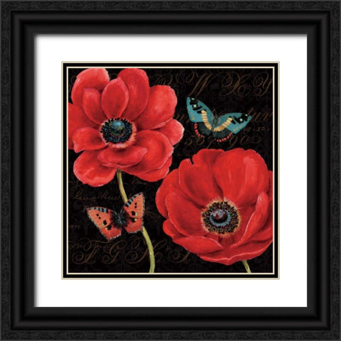 Petals and Wings II Special Black Ornate Wood Framed Art Print with Double Matting by Brissonnet, Daphne