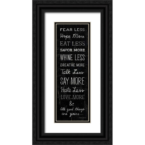 All Good Things Black Ornate Wood Framed Art Print with Double Matting by Mullan, Michael