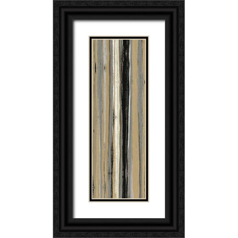 Rainy Streets Neutral Panel I Black Ornate Wood Framed Art Print with Double Matting by Wild Apple Portfolio