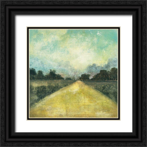 This Place III Black Ornate Wood Framed Art Print with Double Matting by Warrick, Cheryl