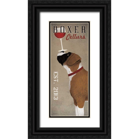 Boxer Cellars Black Ornate Wood Framed Art Print with Double Matting by Fowler, Ryan