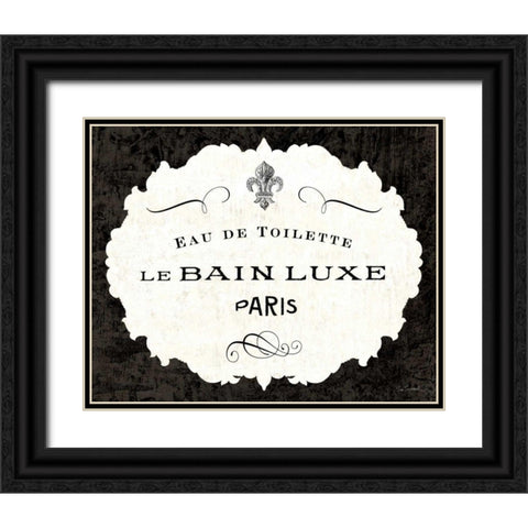 Le Bain Luxe I Black Ornate Wood Framed Art Print with Double Matting by Schlabach, Sue