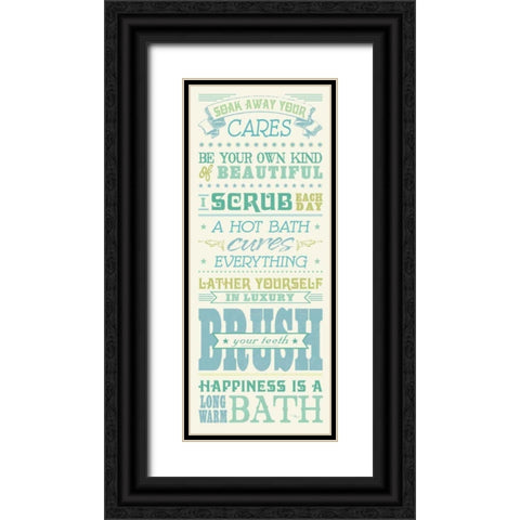 Wash Up III Black Ornate Wood Framed Art Print with Double Matting by Pela Studio