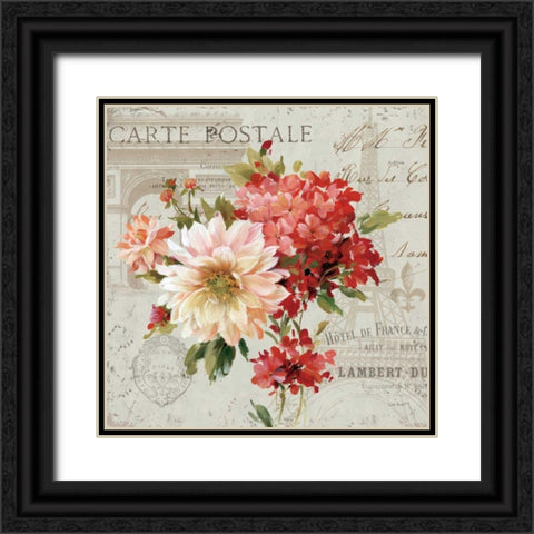 PS Je Taime Light I Black Ornate Wood Framed Art Print with Double Matting by Audit, Lisa