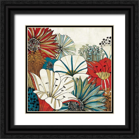 Contemporary Garden I Black Ornate Wood Framed Art Print with Double Matting by Mullan, Michael