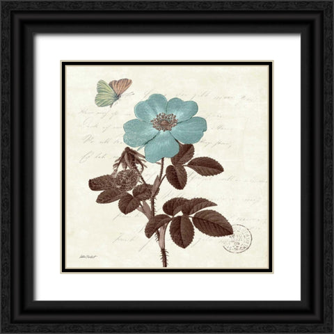 Touch of Blue II Black Ornate Wood Framed Art Print with Double Matting by Pertiet, Katie