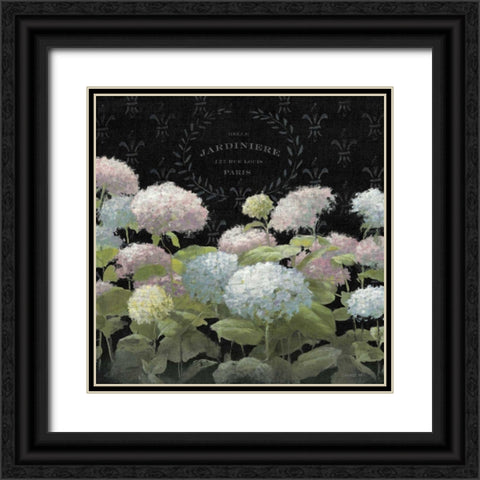La Belle Jardiniere Crop Black Ornate Wood Framed Art Print with Double Matting by Nai, Danhui